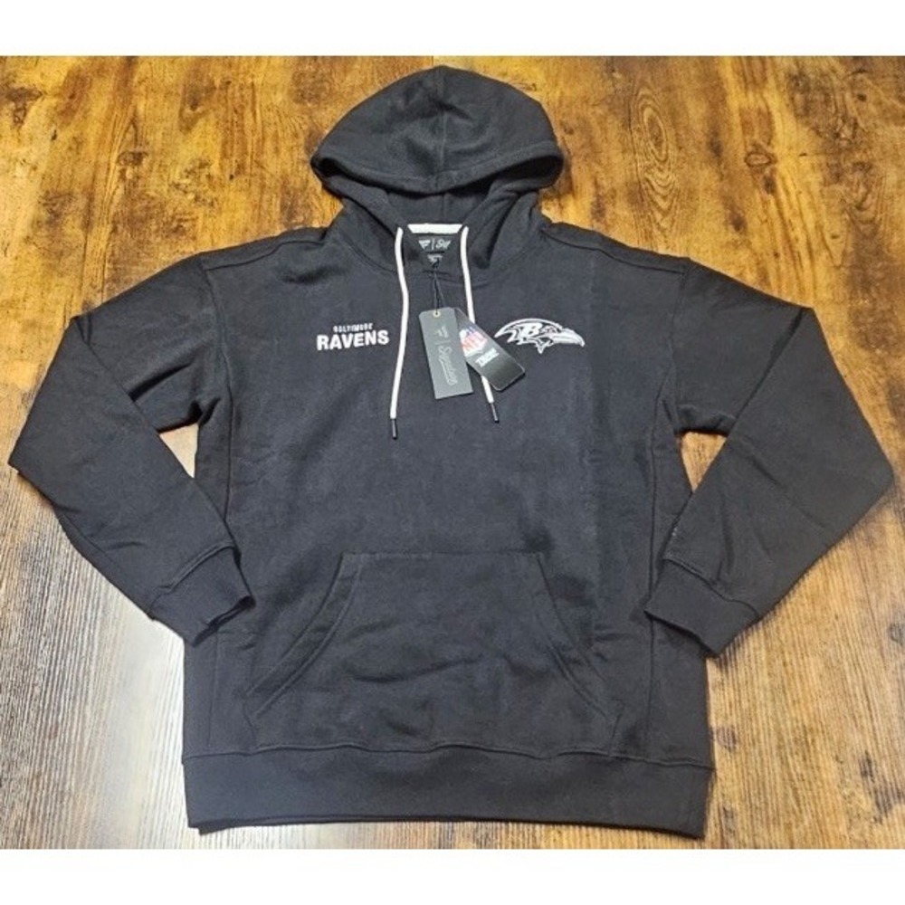 Baltimore Ravens Hoodie Men's Medium Black Pullover NFL Therma Fit Nike NWT